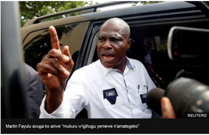 Martin Fayulu yasabye abayoboke be kwigaragambya