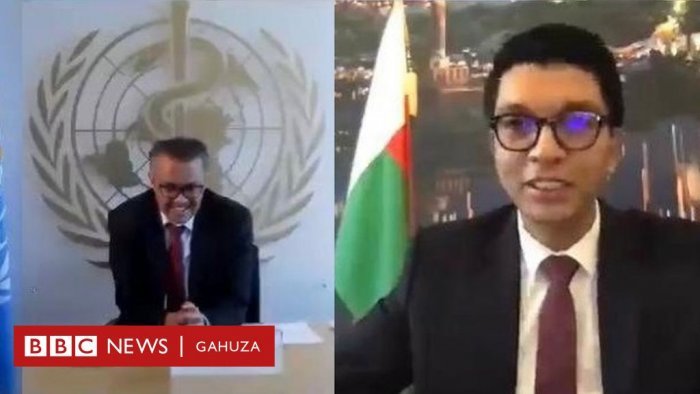 Habaye ibiganiro hagati ya OMS na Perezida wa Madagascar ku muti uvugwa ko uvura COVID-19