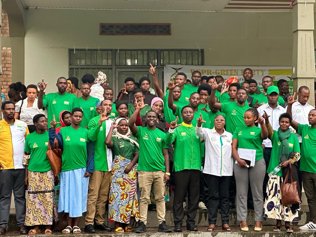 Amajyaruguru: Ntibagiterwa ipfunywe no kwambara ibirango by'Ishyaka DGPR-Green Party.